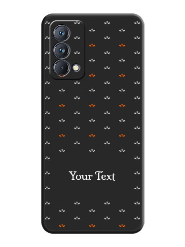 Custom Simple Pattern With Custom Text On Space Black Personalized Soft Matte Phone Covers -Realme Gt Master