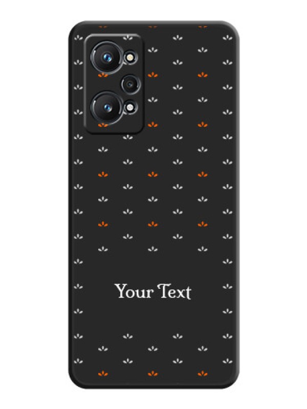 Custom Simple Pattern With Custom Text On Space Black Personalized Soft Matte Phone Covers -Realme Gt Neo 2 5G