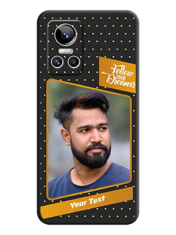 Custom Follow Your Dreams with White Dots on Space Black Custom Soft Matte Phone Cases - Realme GT Neo 3 150W