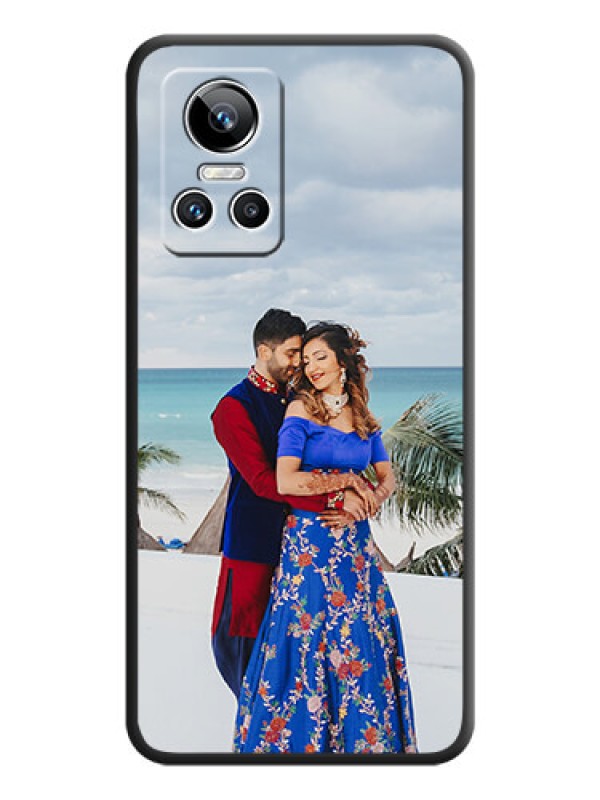 Custom Full Single Pic Upload On Space Black Personalized Soft Matte Phone Covers -Realme Gt Neo 3 150W