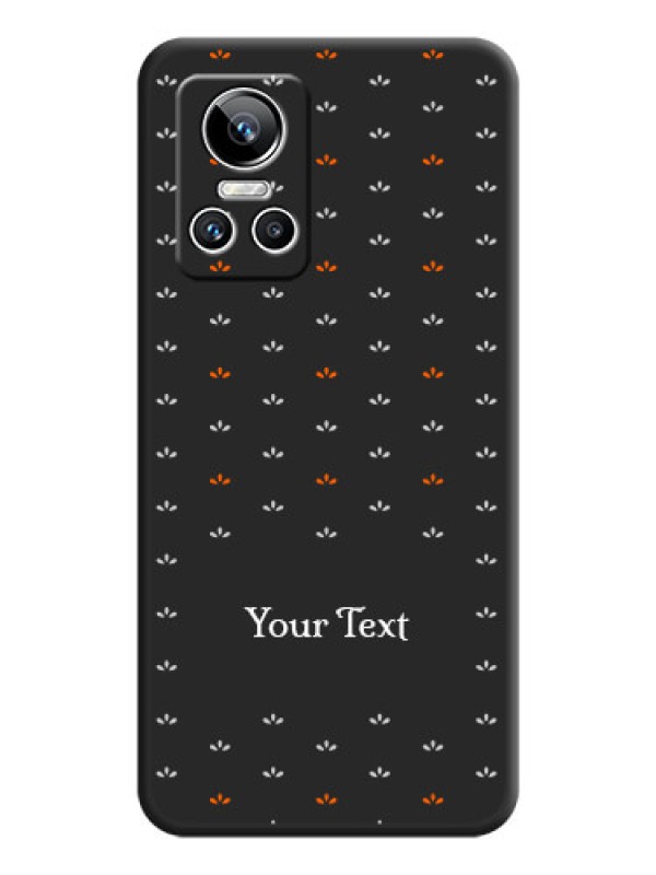 Custom Simple Pattern With Custom Text On Space Black Personalized Soft Matte Phone Covers -Realme Gt Neo 3 150W
