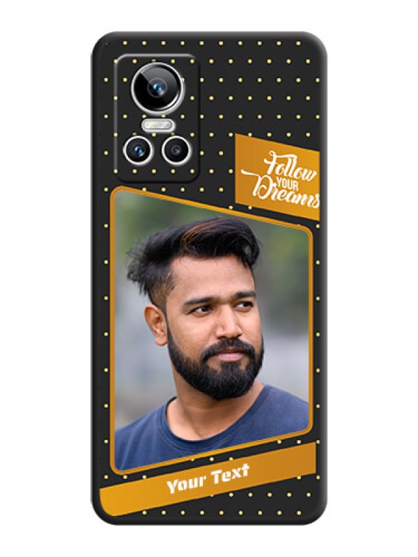 Custom Follow Your Dreams with White Dots on Space Black Custom Soft Matte Phone Cases - Realme GT Neo 3