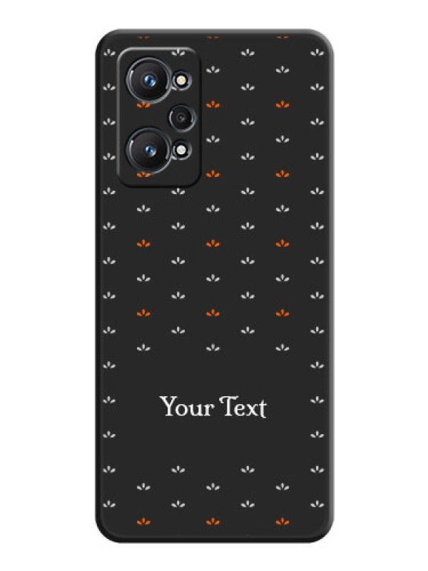 Custom Simple Pattern With Custom Text On Space Black Personalized Soft Matte Phone Covers -Realme Gt Neo 3T