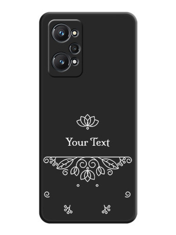 Custom Lotus Garden Custom Text On Space Black Personalized Soft Matte Phone Covers -Realme Gt Neo 3T