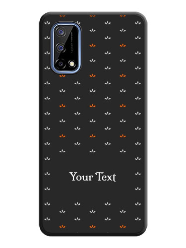Custom Simple Pattern With Custom Text On Space Black Personalized Soft Matte Phone Covers -Realme Narzo 30 Pro 5G