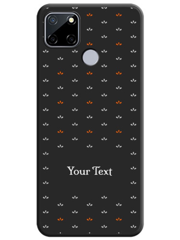 Custom Simple Pattern With Custom Text On Space Black Personalized Soft Matte Phone Covers -Realme Narzo 30A