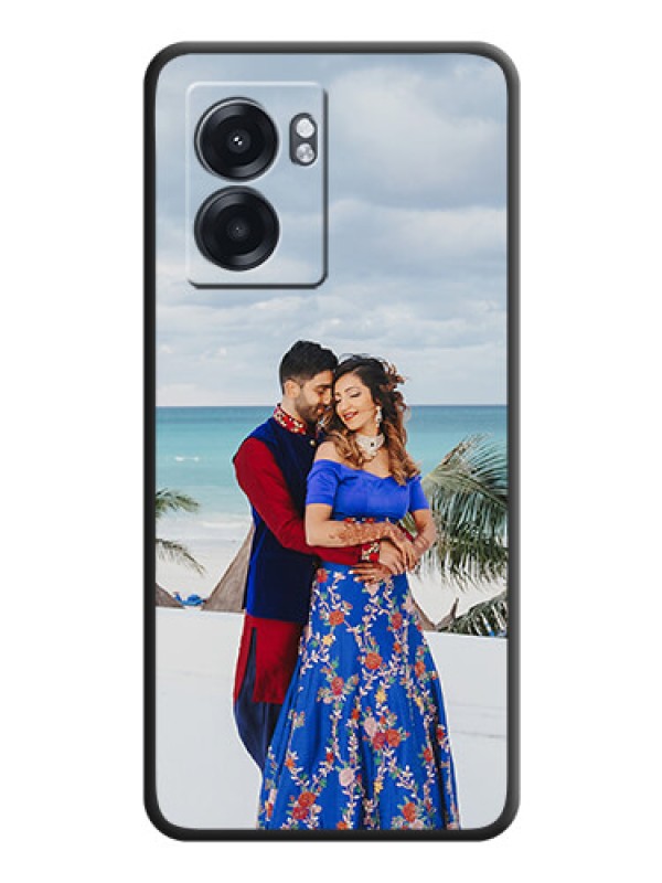 Custom Full Single Pic Upload On Space Black Personalized Soft Matte Phone Covers -Realme Narzo 50 5G