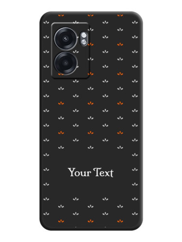 Custom Simple Pattern With Custom Text On Space Black Personalized Soft Matte Phone Covers -Realme Narzo 50 5G