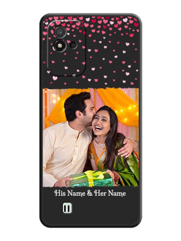 Custom Fall in Love with Your Partner  on Photo on Space Black Soft Matte Phone Cover - Realme Narzo 50i