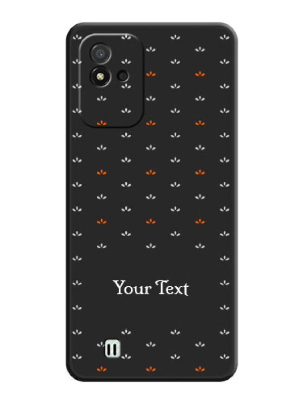 Custom Simple Pattern With Custom Text On Space Black Personalized Soft Matte Phone Covers -Realme Narzo 50I