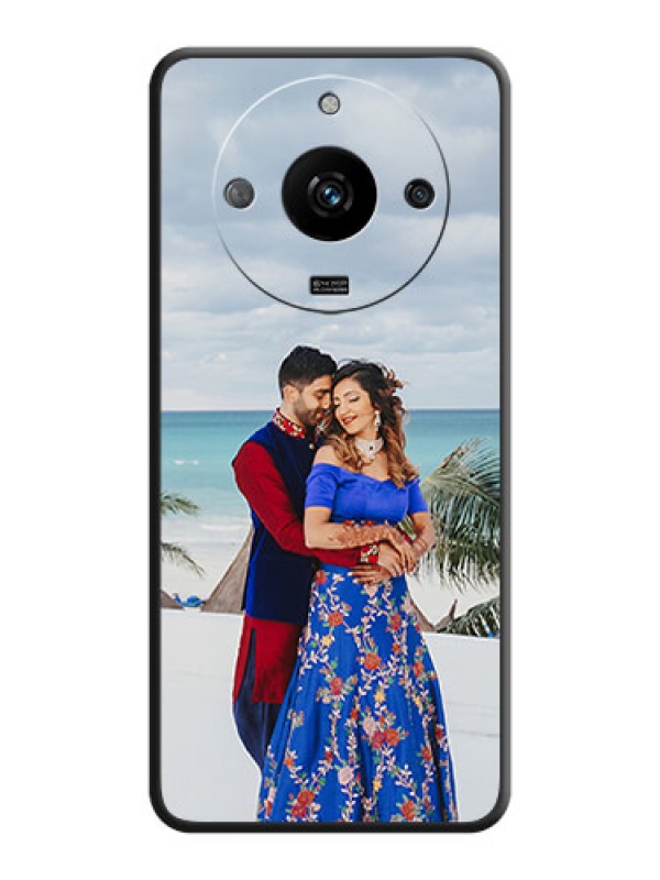 Custom Full Single Pic Upload On Space Black Personalized Soft Matte Phone Covers - Realme Narzo 60 5G