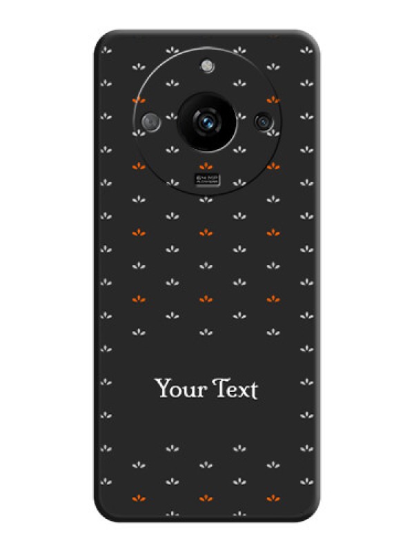 Custom Simple Pattern With Custom Text On Space Black Personalized Soft Matte Phone Covers - Realme Narzo 60 5G