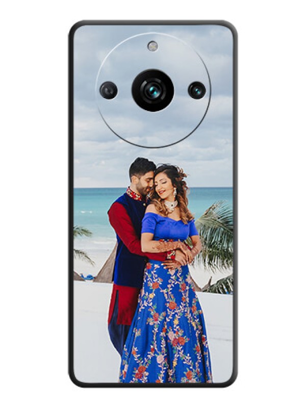 Custom Full Single Pic Upload On Space Black Personalized Soft Matte Phone Covers - Narzo 60 Pro 5G