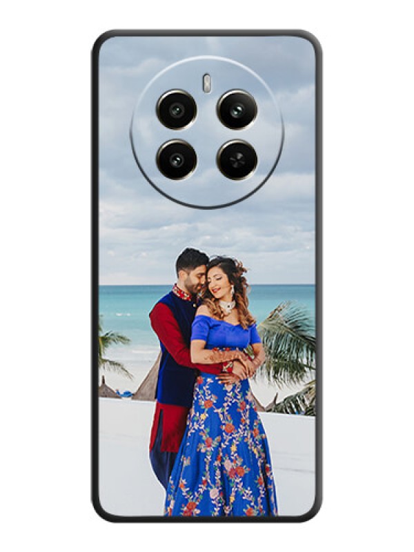 Custom Full Single Pic Upload On Space Black Personalized Soft Matte Phone Covers - Narzo 70 Pro 5G