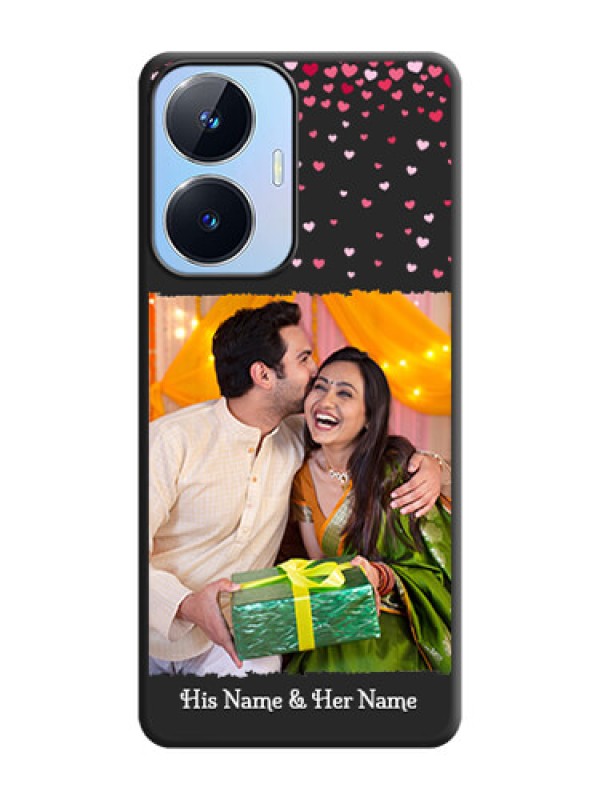 Custom Fall in Love with Your Partner  on Photo on Space Black Soft Matte Phone Cover - Realme Narzo N55