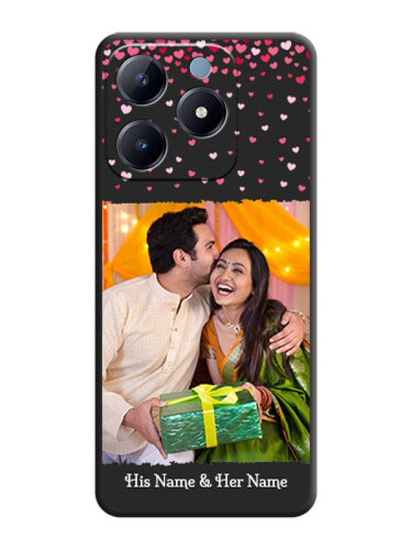 Custom Fall in Love with Your Partner on Photo On Space Black Custom Soft Matte Mobile Back Cover - Realme Narzo N63