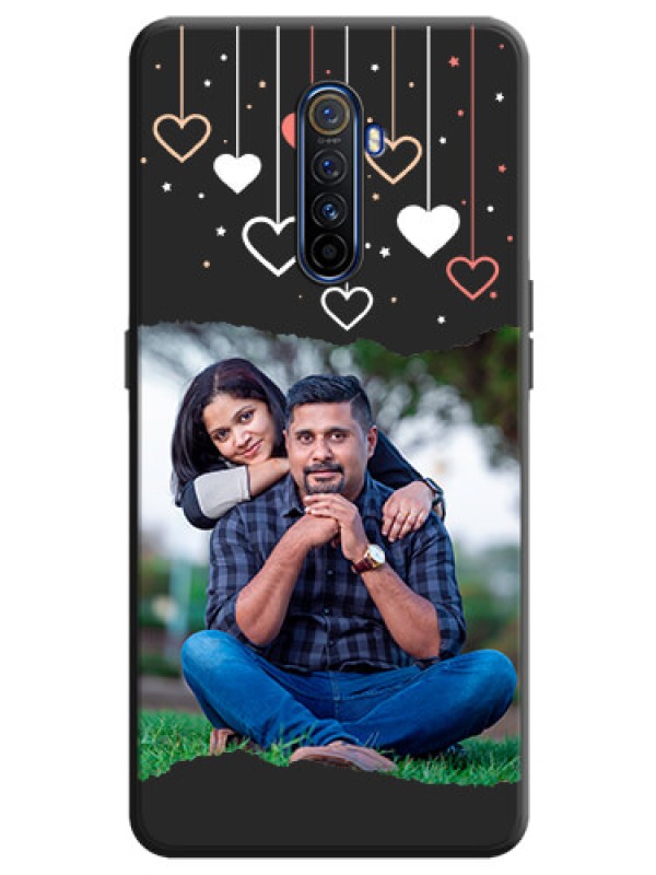 Custom Love Hangings with Splash Wave Picture on Space Black Custom Soft Matte Phone Back Cover - Realme X2 Pro
