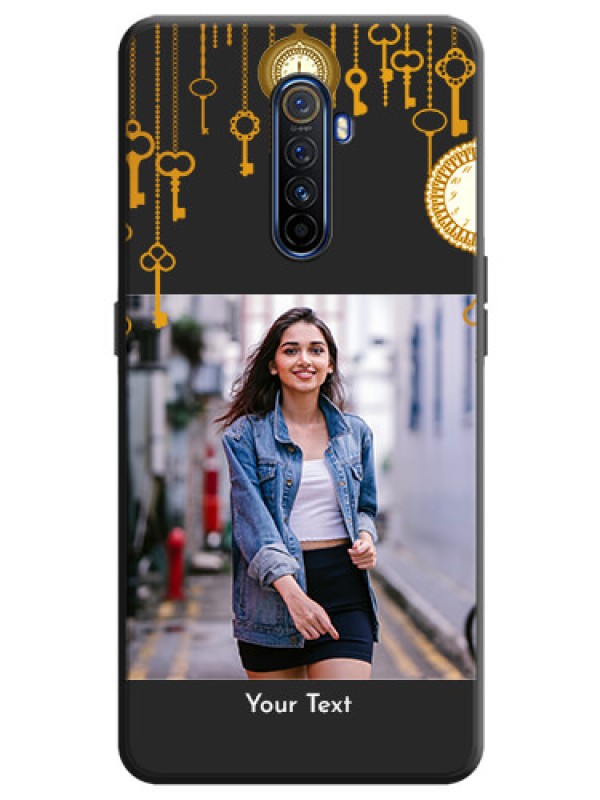 Custom Decorative Design with Text on Space Black Custom Soft Matte Back Cover - Realme X2 Pro