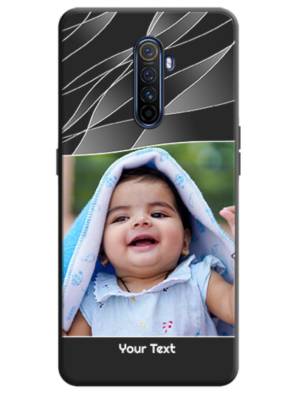 Custom Mixed Wave Lines - Photo on Space Black Soft Matte Mobile Cover - Realme X2 Pro
