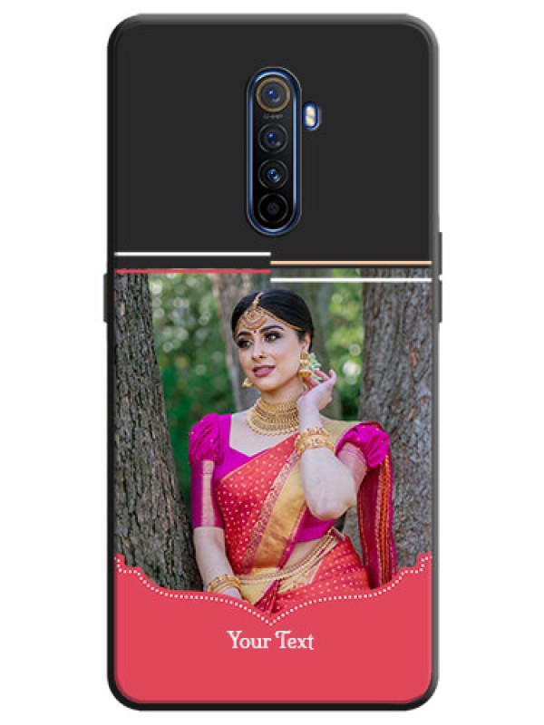 Custom Classic Plain Design with Name - Photo on Space Black Soft Matte Phone Cover - Realme X2 Pro