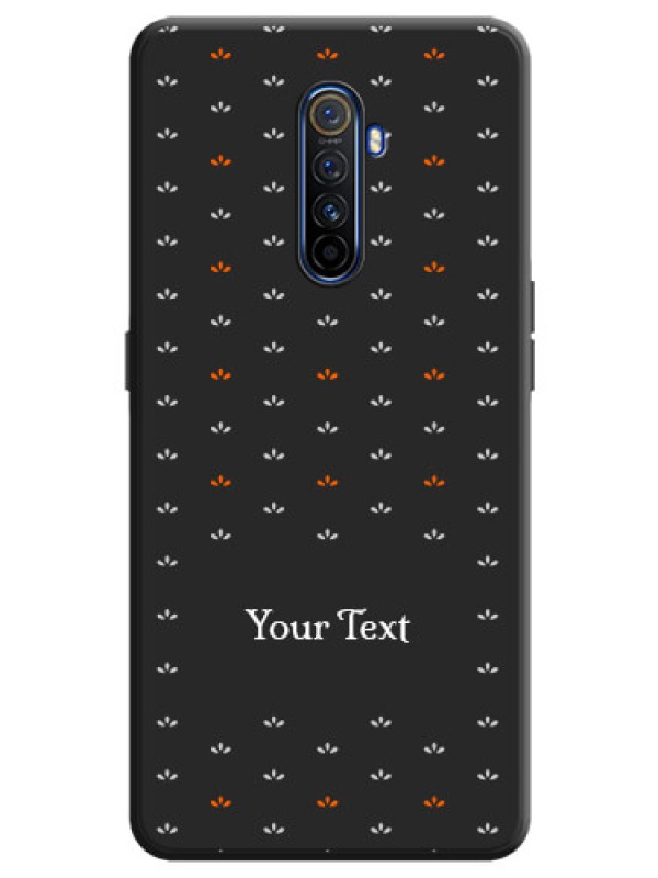Custom Simple Pattern With Custom Text On Space Black Personalized Soft Matte Phone Covers -Realme X2 Pro