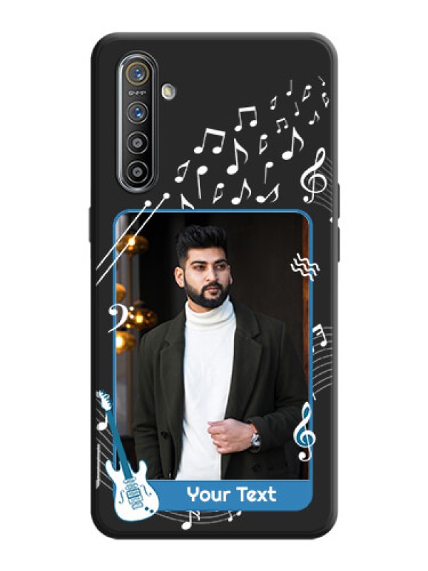 Custom Musical Theme Design with Text - Photo on Space Black Soft Matte Mobile Case - Realme X2