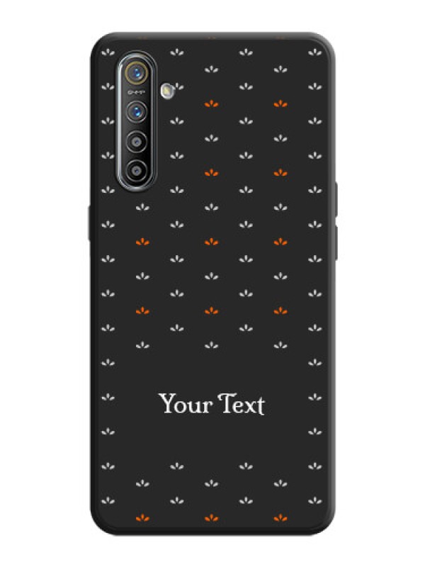 Custom Simple Pattern With Custom Text On Space Black Personalized Soft Matte Phone Covers -Realme X2