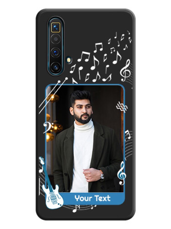 Custom Musical Theme Design with Text on Photo on Space Black Soft Matte Mobile Case - Realme X3 SuperZoom