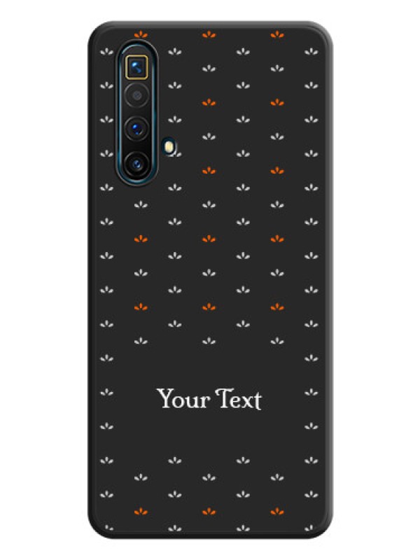Custom Simple Pattern With Custom Text On Space Black Personalized Soft Matte Phone Covers -Realme X3