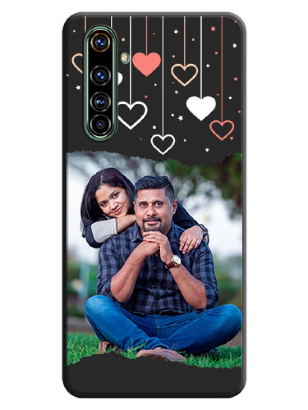 Custom Love Hangings with Splash Wave Picture on Space Black Custom Soft Matte Phone Back Cover - Realme X50 Pro 5G