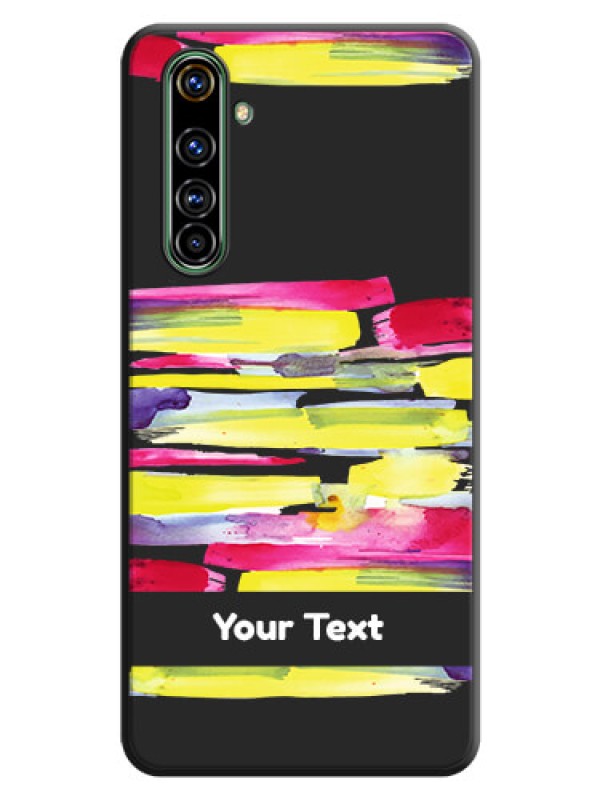Custom Brush Coloured on Space Black Personalized Soft Matte Phone Covers - Realme X50 Pro 5G