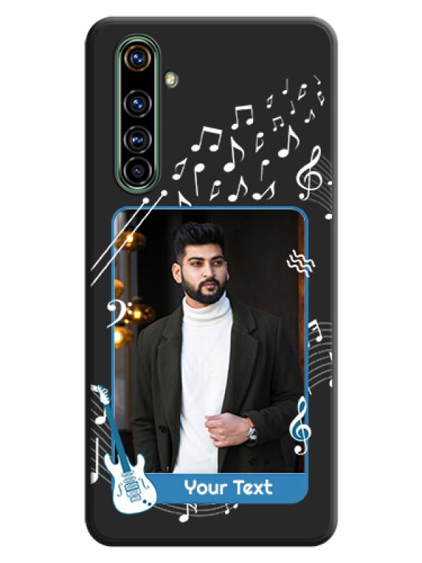 Custom Musical Theme Design with Text - Photo on Space Black Soft Matte Mobile Case - Realme X50 Pro 5G