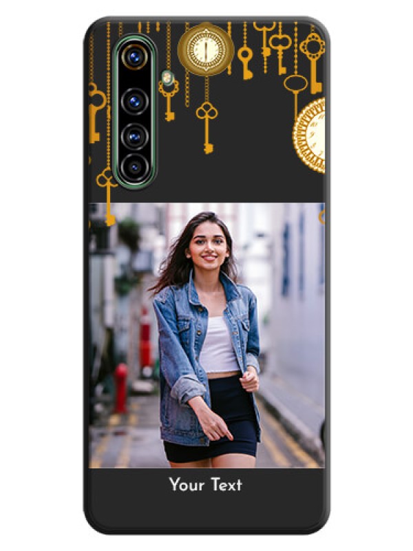 Custom Decorative Design with Text on Space Black Custom Soft Matte Back Cover - Realme X50 Pro 5G