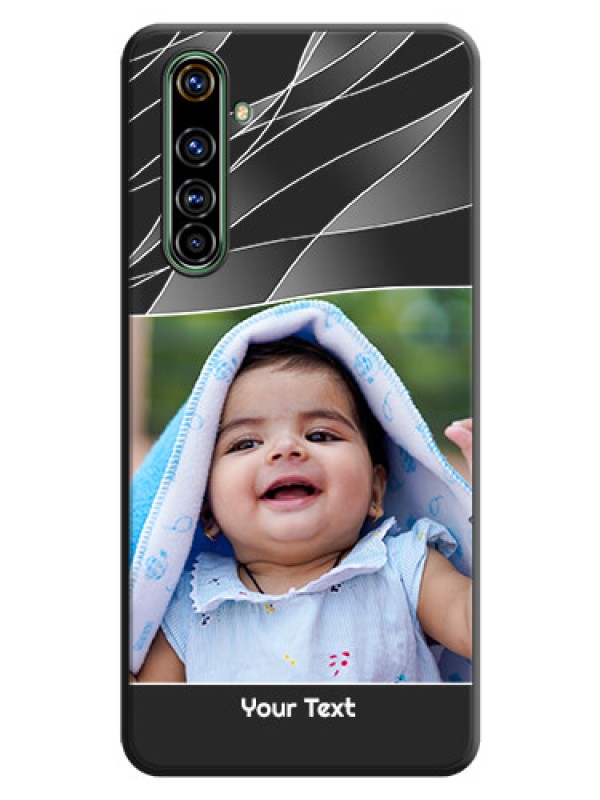 Custom Mixed Wave Lines - Photo on Space Black Soft Matte Mobile Cover - Realme X50 Pro 5G