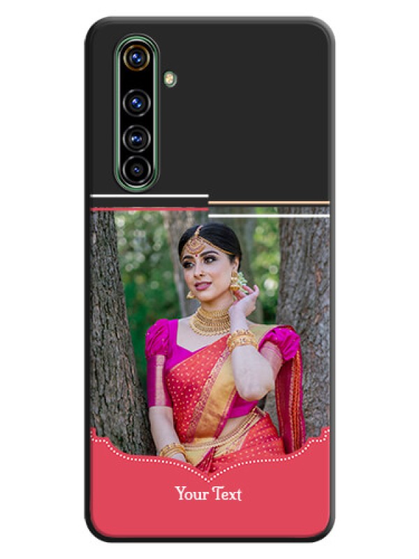 Custom Classic Plain Design with Name - Photo on Space Black Soft Matte Phone Cover - Realme X50 Pro 5G