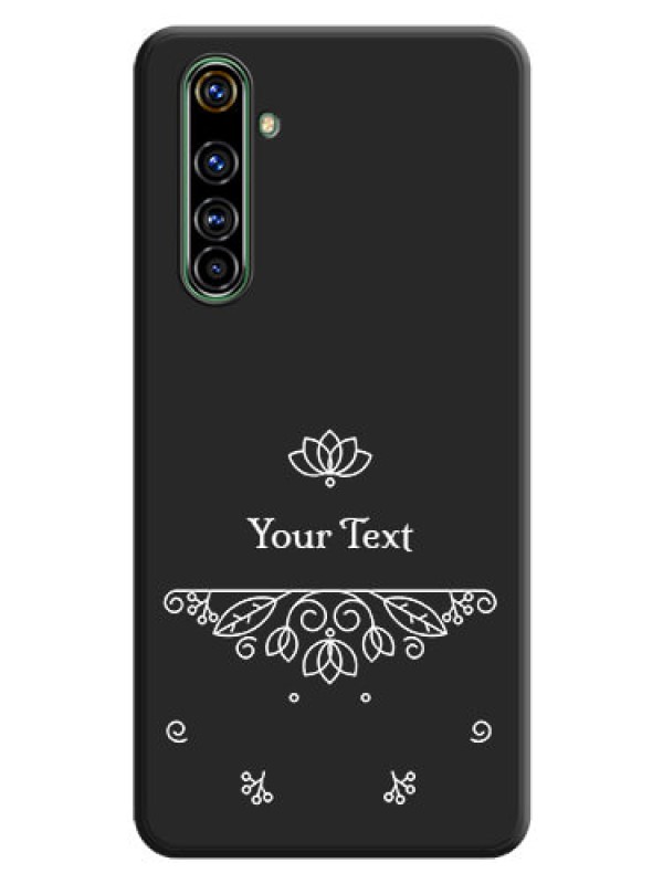 Custom Lotus Garden Custom Text On Space Black Personalized Soft Matte Phone Covers -Realme X50 Pro 5G