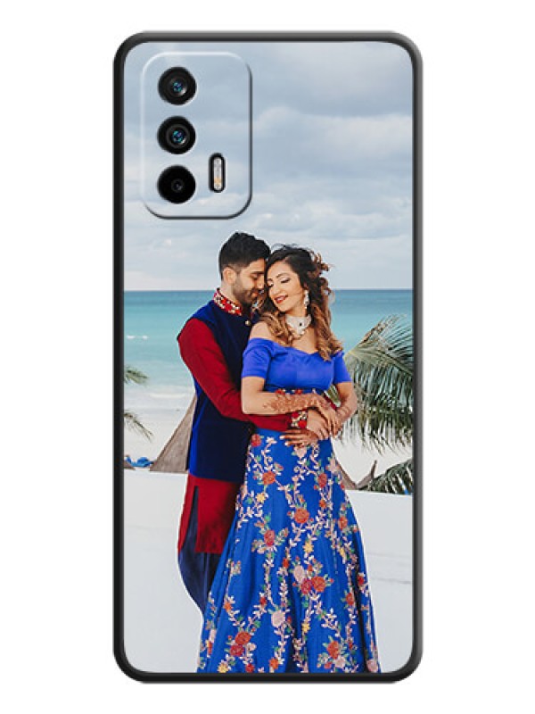 Custom Full Single Pic Upload On Space Black Personalized Soft Matte Phone Covers -Realme X7 Max 5G
