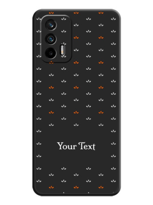 Custom Simple Pattern With Custom Text On Space Black Personalized Soft Matte Phone Covers -Realme X7 Max 5G