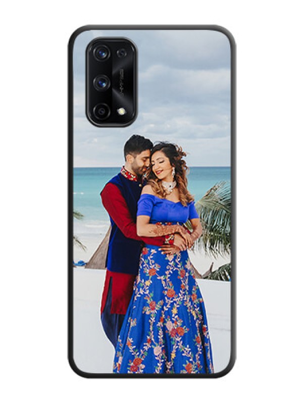 Custom Full Single Pic Upload On Space Black Personalized Soft Matte Phone Covers -Realme X7 Pro