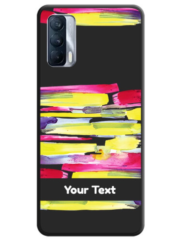 Custom Brush Coloured on Space Black Personalized Soft Matte Phone Covers - Realme X7