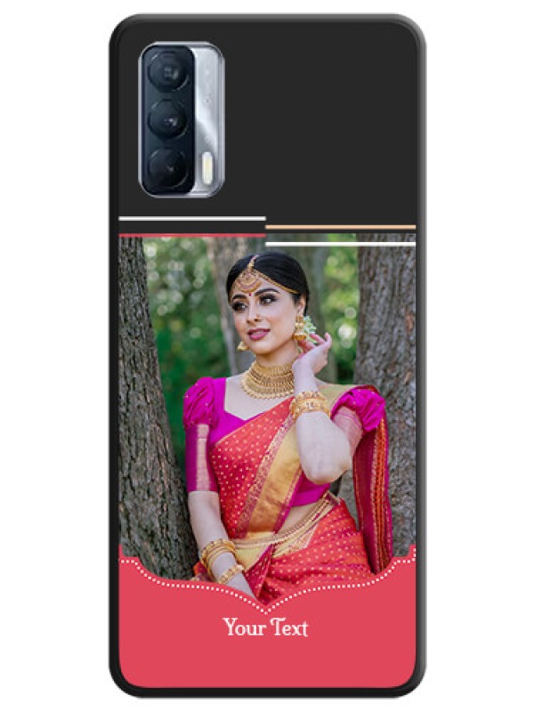 Custom Classic Plain Design with Name on Photo on Space Black Soft Matte Phone Cover - Realme X7