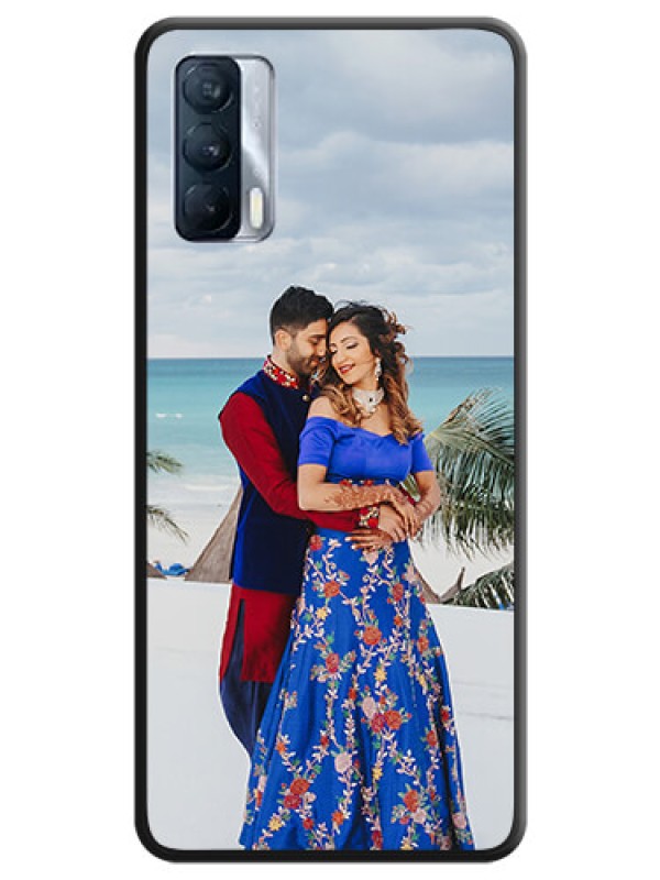 Custom Full Single Pic Upload On Space Black Personalized Soft Matte Phone Covers -Realme X7