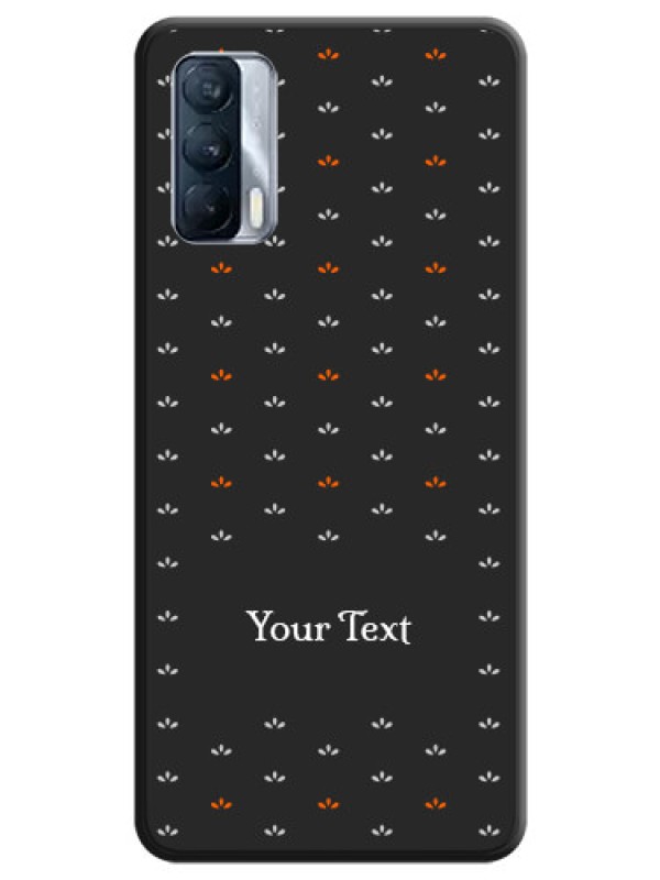 Custom Simple Pattern With Custom Text On Space Black Personalized Soft Matte Phone Covers -Realme X7