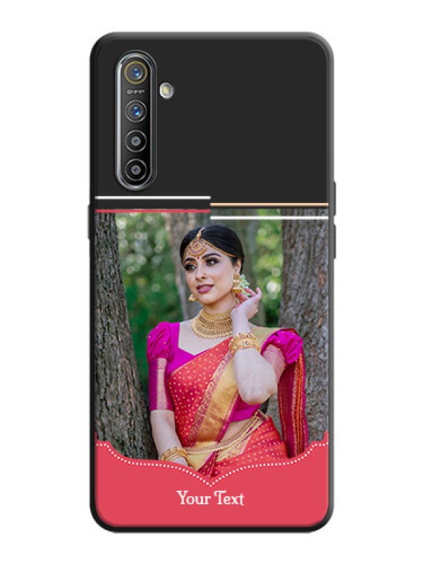 Custom Classic Plain Design with Name - Photo on Space Black Soft Matte Phone Cover - Realme XT