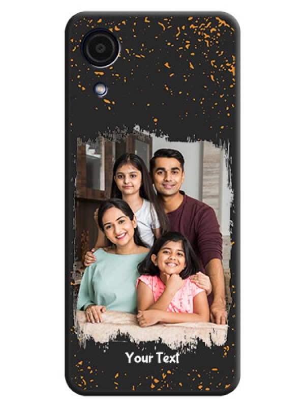 Custom Spray Free Design on Photo on Space Black Soft Matte Phone Cover - Galaxy A03 Core