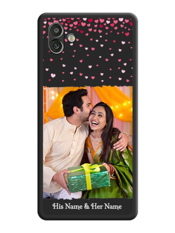 Custom Fall in Love with Your Partner  on Photo on Space Black Soft Matte Phone Cover - Samsung Galaxy A04