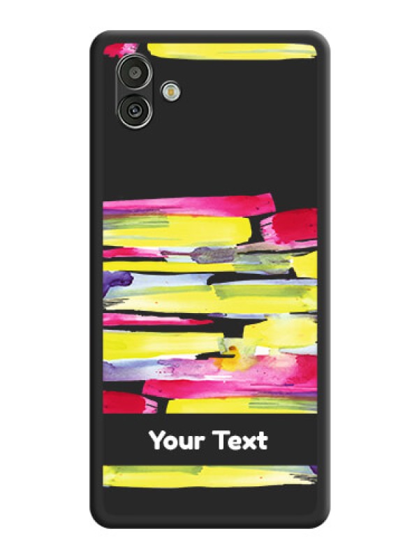 Custom Brush Coloured on Space Black Personalized Soft Matte Phone Covers - Samsung Galaxy A04