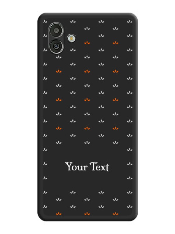 Custom Simple Pattern With Custom Text On Space Black Personalized Soft Matte Phone Covers -Samsung Galaxy A04