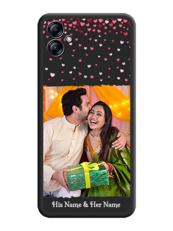 Custom Fall in Love with Your Partner  on Photo on Space Black Soft Matte Phone Cover - Samsung Galaxy A04e