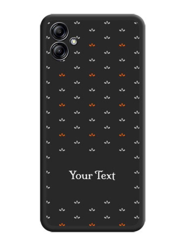 Custom Simple Pattern With Custom Text On Space Black Personalized Soft Matte Phone Covers -Samsung Galaxy A04E